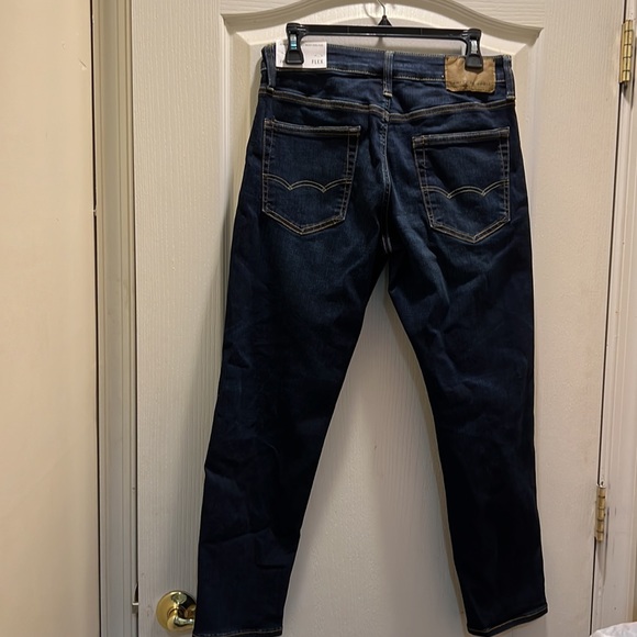 NWT America Eagle Next Level AirFlex Athletic Dark Indigo Wash Jeans. - Picture 9 of 14